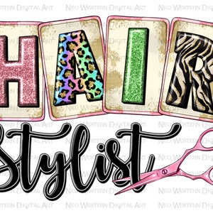 Hair Stylist png sublimation design download, Hairdresser png, western Hair png, Hair Boss png, Hairstylist png, sublimate download