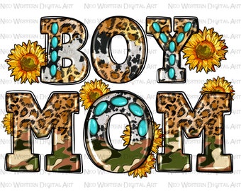 Boy mom png sublimation design download, western mom png, Mother's Day png, boy mama png, mom life png, sublimate designs download