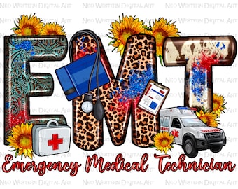 EMT Emergency Medical Technician png sublimación diseño descarga, Paramédico png, oeste EMT png, sublimar diseños descargar