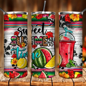 Sweet Summer time 20oz tumbler png sublimation design download, summer vibes png, western tumbler png, summer png,sublimate designs download
