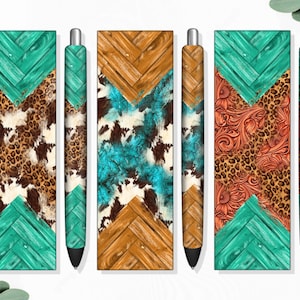 Western wood pen wrap png sublimation design download, western pen wrap png, pen wrap png, sublimate designs download