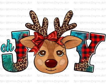 Oh joy reindeer png sublimation design download, Christmas png, Christmas reindeer png, reindeer joy png, sublimate designs download