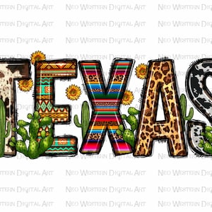 Descarga de diseño de sublimación png de girasol de cactus de Texas, png de Texas, png del estado de Texas, png del oeste de Texas, descarga de diseños sublimados