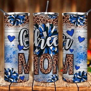 Cheer mom 20oz tumbler png sublimation design download, sport mom png, mom tumbler png, team color png, sublimate designs download