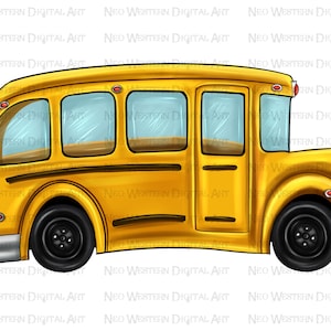 School Bus png sublimation design, Back to School png, hand drawn school bus png, school png, sublimate designs download
