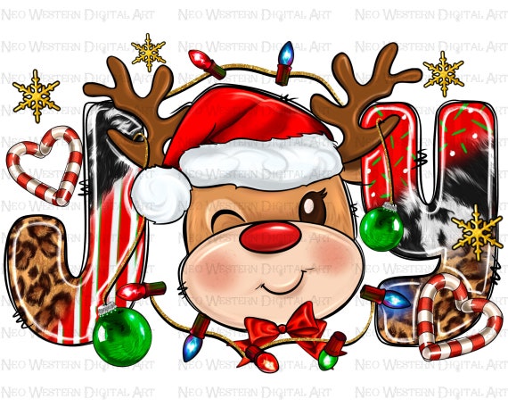 Joy with reindeer png sublimation design download, Christmas png, Christmas cute reindeer png, Christmas joy png, sublimate designs download