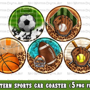 Western Sports car coaster png bundle sublimation design download, Sports png, western car coaster png, sublimate designs download