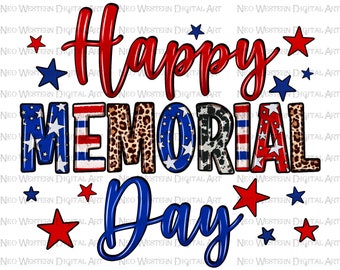 Happy memorial day png sublimation design download, 4th of July png, Independence Day png, American flag png, sublimate designs download