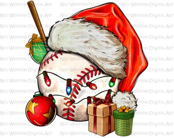 Christmas Baseball png sublimation design download, Christmas png, Baseball png, Christmas sport png, sublimate designs download