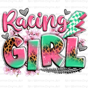 Racing girl png sublimation design download, race sport png, racing png, race day vibes png, sport girl png, sublimate designs download
