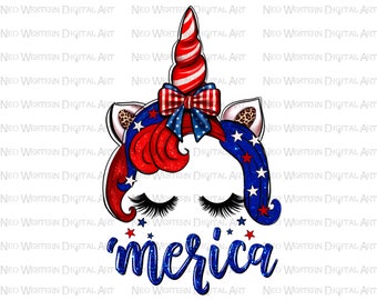 4th of July unicorn png sublimation design download, 4th of July png, Independence Day png, USA unicorn png, sublimate designs download