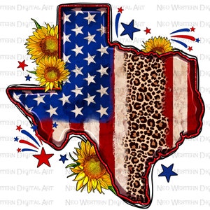 Texas map USA flag sunflower png sublimation design download, 4th of July png, Independence Day png, USA flag png, sublimate download