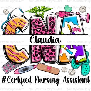 Personalized CNA Nurse png sublimation design download, Nurse png, Nurse life png, Nursing png, CNA Nurse png, sublimate designs download