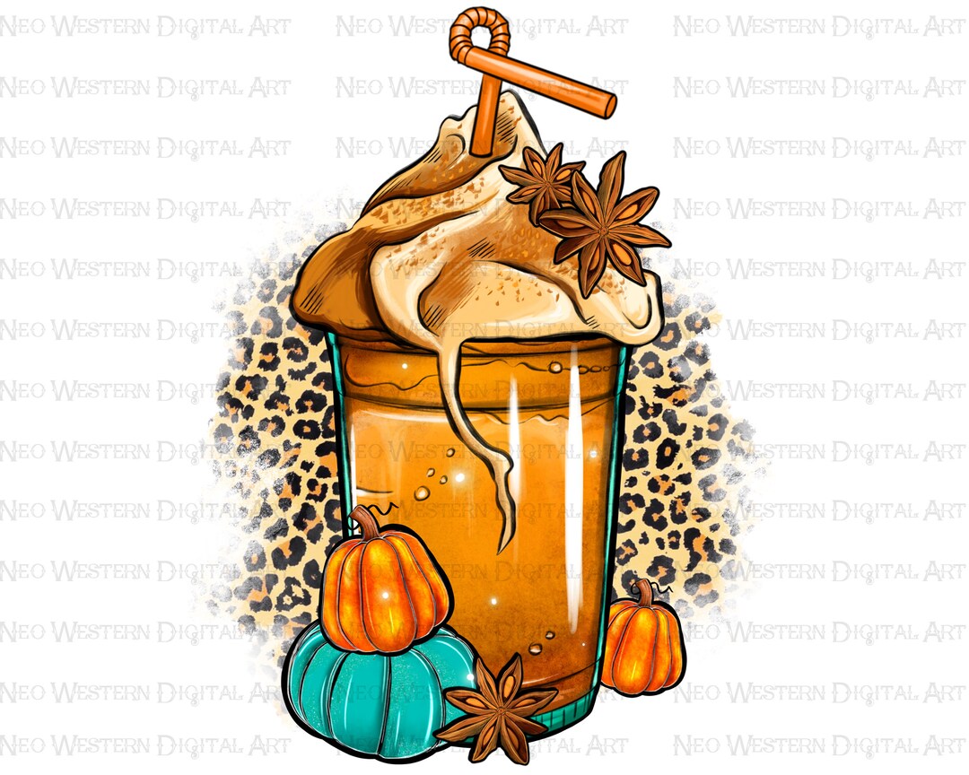 Pumpkin Spice Latte Png Sublimation Design Download, Autumn Drinks Png ...