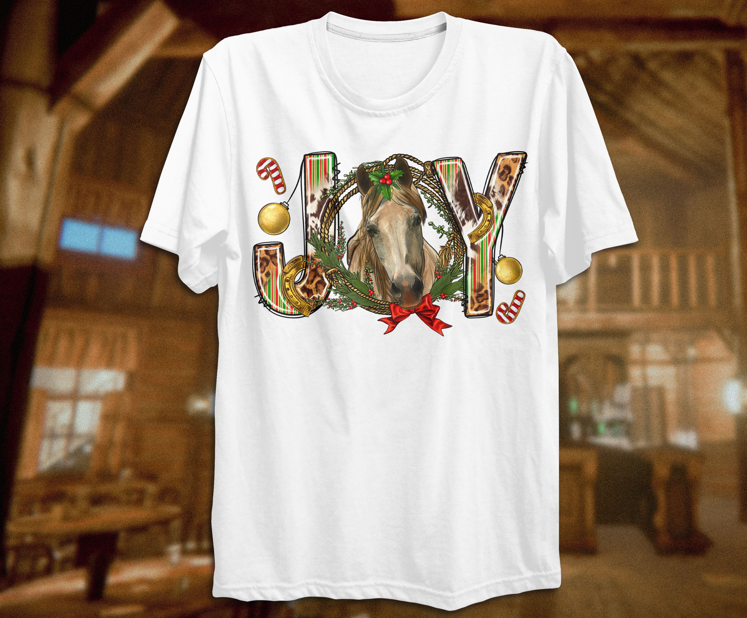 Joy With Horse Png Sublimation Design Download, Christmas Png ...