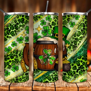 St. Patrick es Day Fass Bier png 20oz Becher Sublimation Design download, St. Patrick es Day png, western Becher png, sublimate download