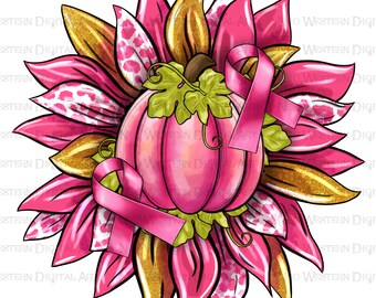 Breast Cancer sunflower png sublimation design download, fight Cancer png, Cancer Awareness png, Cancer sunflower png, sublimate download