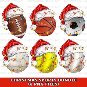 Christmas sports bundle png sublimation design download, game day png, sport bundle png, Merry Christmas png, sublimate designs download