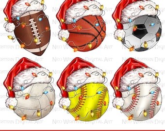 Christmas sports bundle png sublimation design download, game day png, sport bundle png, Merry Christmas png, sublimate designs download