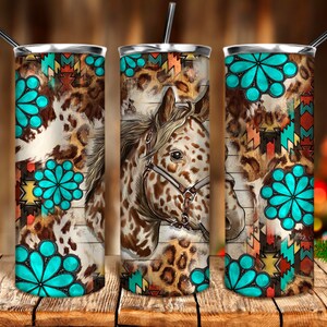 Horse gemstone aztec tumbler png 20oz tumbler sublimation design download, Horse tumbler png, western tumbler png,sublimate designs download