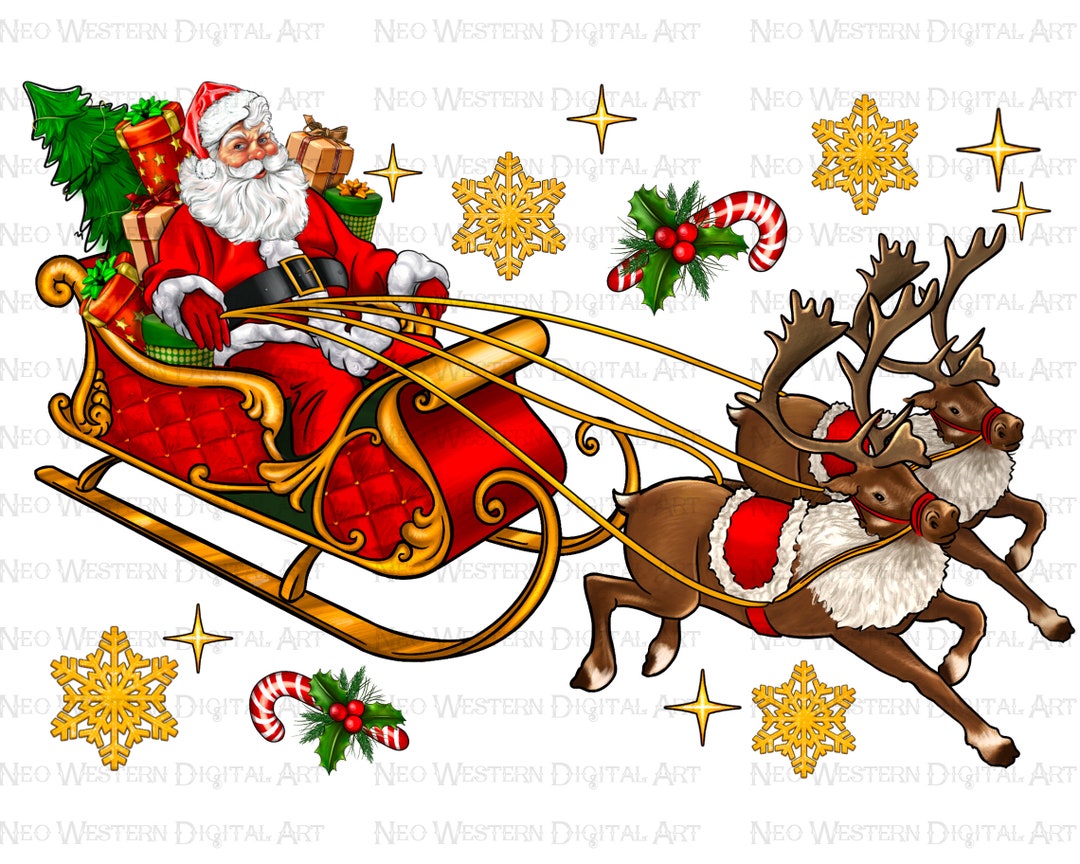 Santa Sleigh And Reindeers Png Sublimation Design Download Christmas Il 1080xN.4469086209 Kyz9