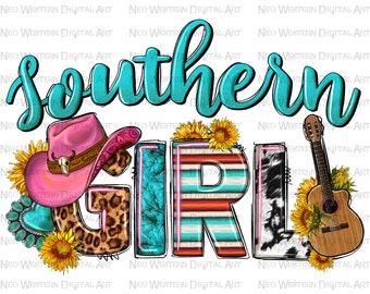 Southern girl png download de design de sublimação, Cowgirl png, western girl png, download de designs sublimados