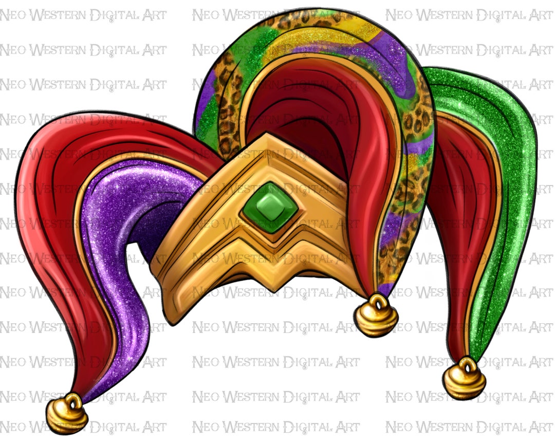 Jester Hat Png Sublimation Design Download, Happy Mardi Gras Png, Mardi ...