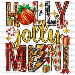 Holly jolly mini png sublimate designs download, Christmas png, Merry Christmas png, Christmas mini png, sublimate designs download