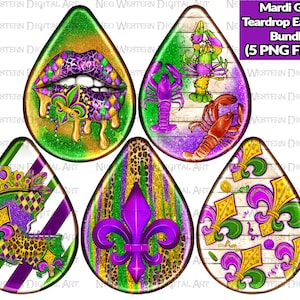 Mardi Gras teardrop earrings bundle png sublimation design download, Mardi Gras png,western teardrop earrings png,sublimate designs download