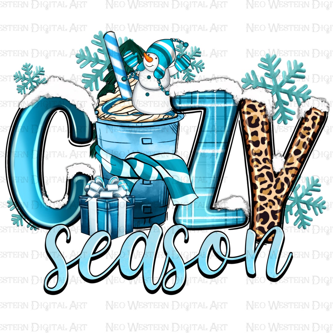 Cozy Season With Coffee Png Sublimation Design Download, Winter Vibes ...