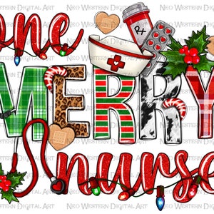 One merry Nurse png sublimation design download, Christmas png, Nurse life png, Christmas Nurse png, Nurse png, sublimate designs download