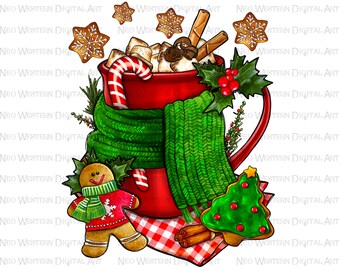 Christmas coffee drink png sublimation design download, Christmas png, coffee drink png, coffee love png, sublimate designs download