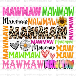 Mawmaw png sublimation design download, western Mawmaw png, Mother&#39;s Day png, western patterns png, sublimate designs download