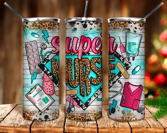 Super Nurse 20oz tumbler png sublimation design download, western tumbler png, Nurse tumbler png, Nurse life png, sublimate designs download