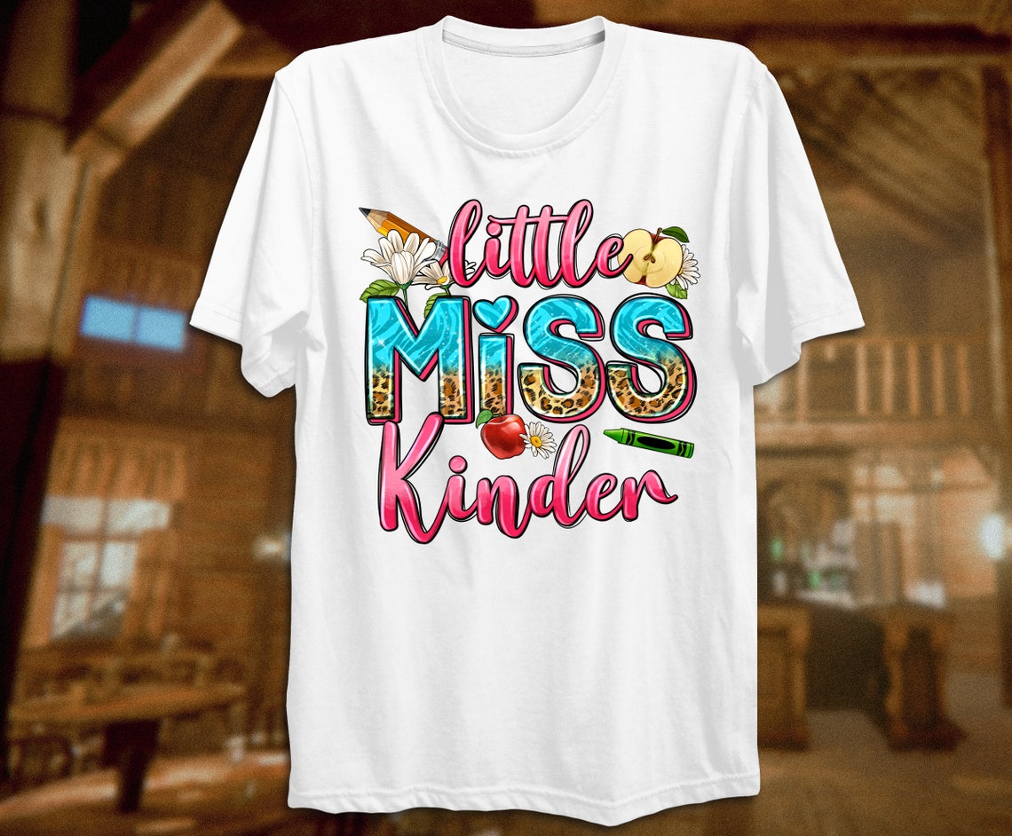 Little Miss Kinder Png Sublimation Design Download, Back to School Png ...