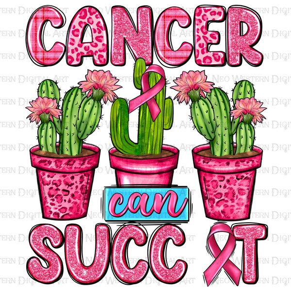 Krebs kann es png Sublimation Design herunterladen, Cancer Awareness png, Brustkrebs png, Sukkulenten png, sublimieren designs download