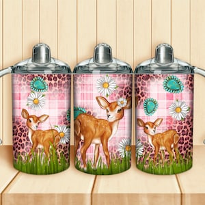 Deer sippy cup png sublimation design download, animal sippy cup png, western sippy cup png, deer png, sublimate designs download