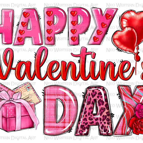 Happy Valentine's day png sublimation design download, Valentine's Day png, Happy Valentine's png, sublimate designs download