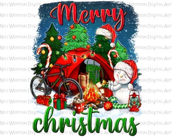 Merry Christmas camping png sublimation design download, Christmas png, camping png, camp life png, sublimate designs download