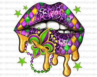 Mardi Gras lips png sublimation design, Mardi Gras png, western lips png, western Mardi Gras png, sublimate designs download
