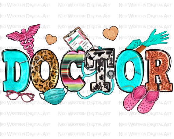 Doctor png sublimation design download, western Doctor png, Doctor png design, Doctor life png, Medical png, sublimate designs download