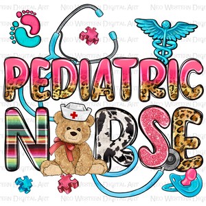 Pediatric Nurse png sublimation design download, western Nurse png, Nurse png design, Nurse life png, Nursing png,sublimate designs download