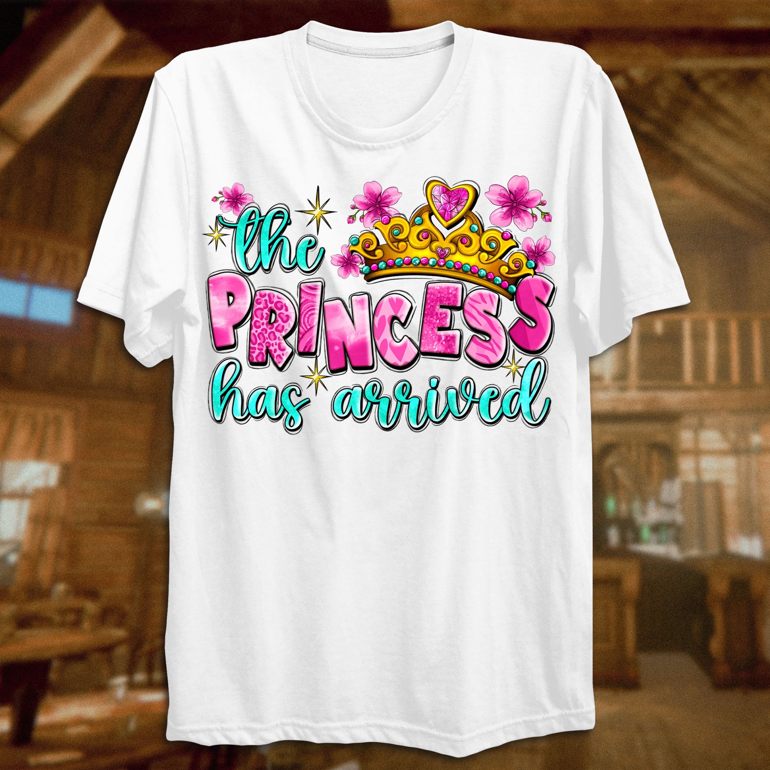 The Princess Has Arrived Png Sublimation Design Download, Baby Girl Png ...