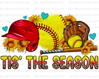Es la temporada Softbol png sublimación diseño descarga, Softbol pelota png, Softbol png, día de juego png, sublimar diseños descargar