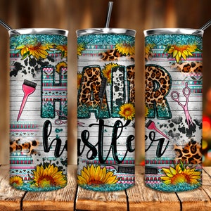 Hair hustler 20oz tumbler png sublimation design download, Hair hustler tumbler png, western tumbler png, sublimate designs download