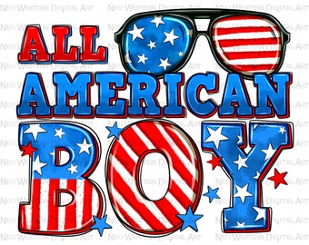 All American boy png sublimation design download, 4th of July png, Independence Day png, American flag png, sublimate designs download