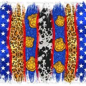 Amerikanische Polizei Pinselstriche png Sublimation Design download, 4. Juli png, Unabhängigkeitstag png, USA Flagge png, Sublimate Designs download