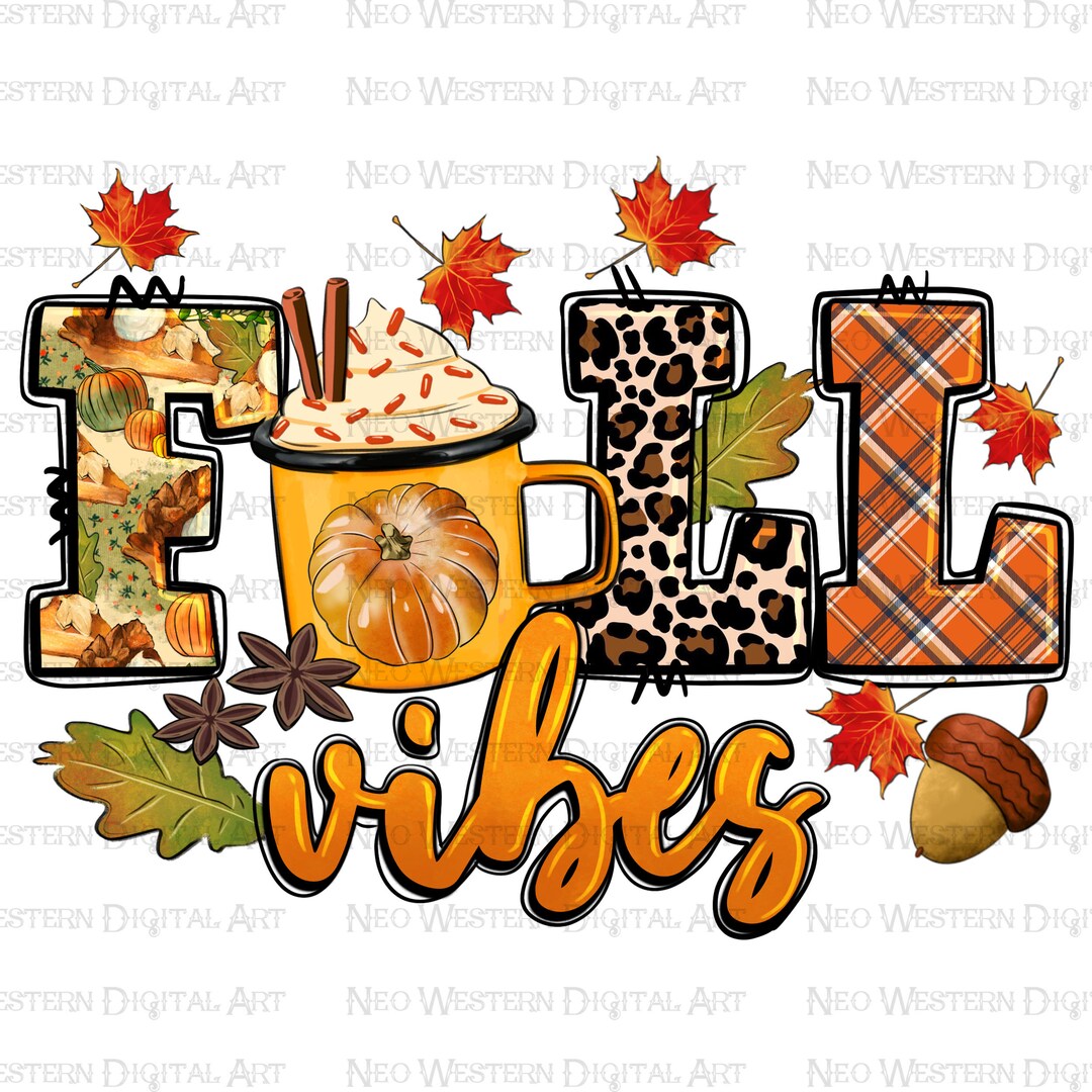 Fall Vibes Png Sublimation Design Download, Western Fall Png, Autumn ...