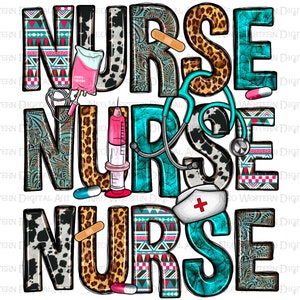 Nurse png sublimation design download, western Nurse png, Nurse png design, Nurse life png, Nursing png, sublimate designs download