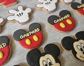 Biscuits personnalisés Mickey et Minnie